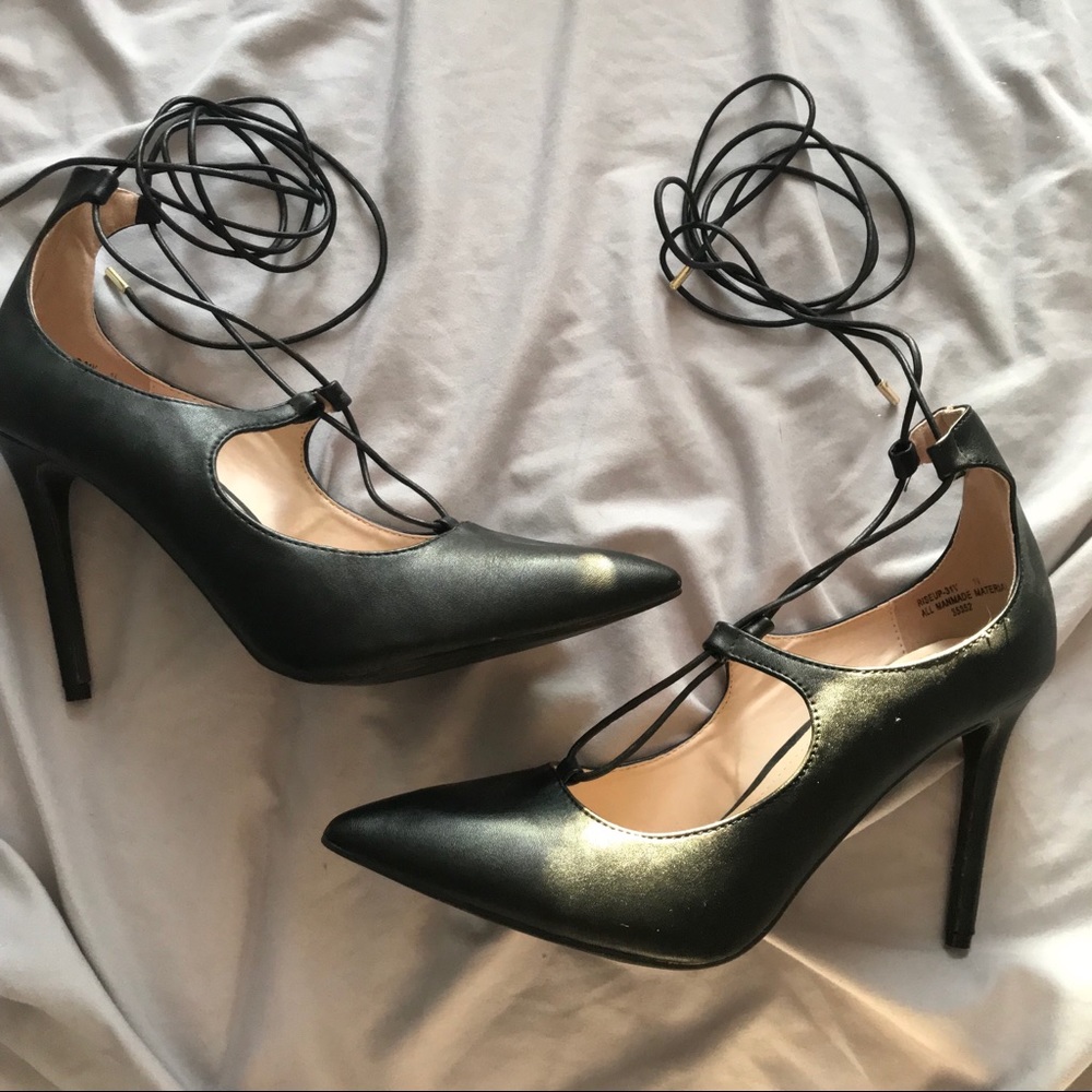 Gillie Tie Lace Up High Heels